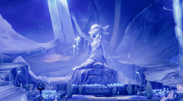 wingless Columbibna statue(genshin impact)